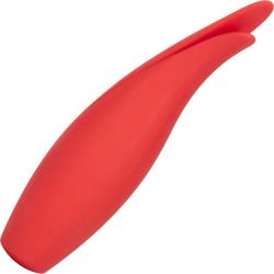 Red Hot Sizzle Rechargeable Silicone Personal Vibrator, 5.25 Inch, Lava Red