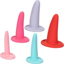 She-ology 5 Piece Wearable Silicone Vaginal Dilator Set, Assorted Colors
