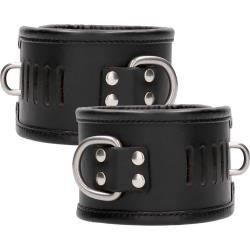 Ouch! Pain Restraint Ankle Cuff with Padlock, Black