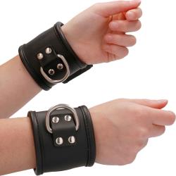 Ouch! Pain Restraint Handcuff with Padlock, Black