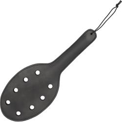 Ouch! Pain Saddle Leather Paddle with 8 Holes, 15.5 Inch, Black