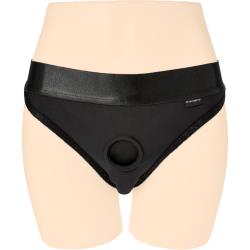 Active Wear Silhouette Crotchless Harness, Extra Small, Black
