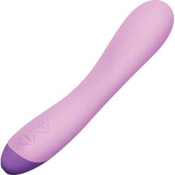 Wellness G Curve Silicone Vibrator, 8 Inch, Purple