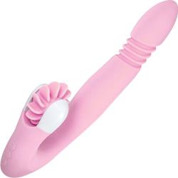 Devine Vibes Orgasm Wheel & Stroker Vibrator, 9.5 Inch, Pink