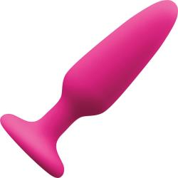 Colors Pleasures Butt Plug with Suction Cup Base, 4.5 Inch, Pink