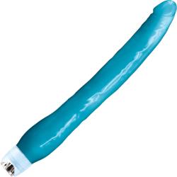 Firefly Glow-in-the-Dark Stick Vibrator, 11 Inch, Blue