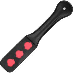 Ouch! LIPS Faux Leather Paddle, 12.5 Inch, Black
