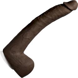 Signature Cocks Isiah Maxwell UltraSkyn Cock with Removable Vac-U-Lock Suction Cup, 10 Inch, Ebony