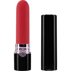 Lush Lina Lipstick Rechargeable Vibrator, 4 Inch, Scarlet