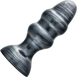 Jet Stealth Butt Plug with Suction Cup, 6.5 Inch, Carbon Metallic Black