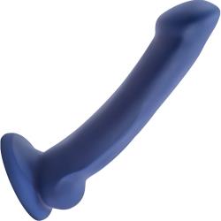 Avant D10 Ergo Mini Silicone Dildo with Suction Cup Base, 6.5 Inch, Indingo