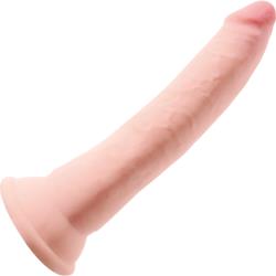 King Cock Plus Triple Density Dildo with Suction Cup, 7 Inch, Vanilla