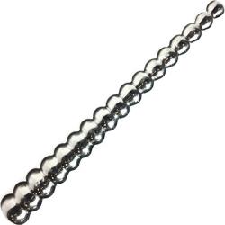 Rouge Stainless Steel Beaded Urethral Sound, Silver