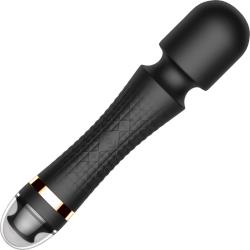 Bliss Fancy Licker Power Wand with Vibrating Tongue, 9.25 Inch, Black