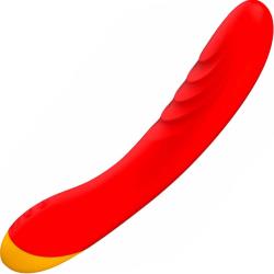Romp Hype G-Sport Silicone Vibrator, 8.25 Inch, Red