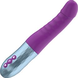 FemmeFunn Cadenza Thrusting Silicone Vibrator, 9.5 Inch, Purple