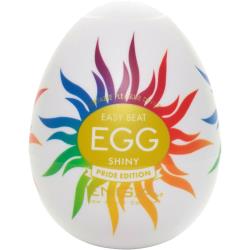 Tenga Egg Portable Silicone Male Masturbator, Shiny Pride Edition