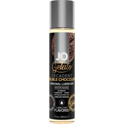 JO Gelato Flavored Personal Lubricant, 1 fl.oz (30 mL), Decadent Double Chocolate