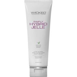 Wicked Simply Hybrid Jelle Lubricant with Olive Leaf Extract, 4 fl.oz (120 mL)