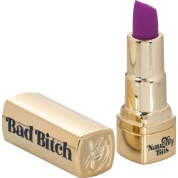 Naughty Bits Bad Bitch Lipstick Vibrator, 3 Inch, Purple