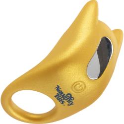 Naughty Bits Horny AF Vibrating Cock Ring, 3 Inch, Gold
