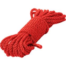 CalExotics Scandal BDSM Rope, 32.75 ft (10 m), Red
