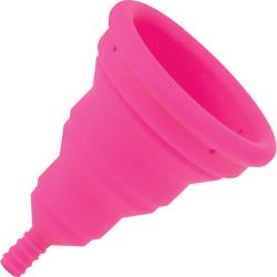 LELO Intimina Lily Cup Compact Collapsible Menstrual Cup Size B, Fuchsia