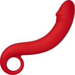 Forto F-19 Curved Anal Plug, 6.9 Inch, Red