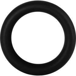Forto F-64 Silicone Cock Ring, 1.22 Inch, Black