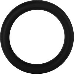 Forto F-64 Silicone Cock Ring, 1.97 Inch, Black