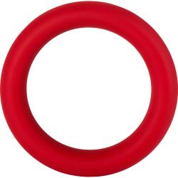 Forto F-64 Silicone Cock Ring, 1.22 Inch, Red
