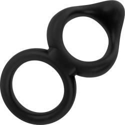 Forto F-88 Double Cock Ring, Black