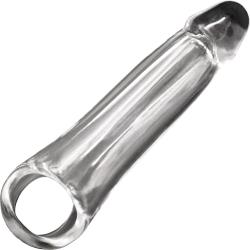 Firefly Fantasy Extenstion Large Penis Sleeve, 9.25 Inch, Clear