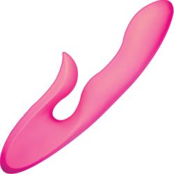 Luv Contoured Pleaser 3 Motor Rechargeable Vibrator, 8.5 Inch, Pink