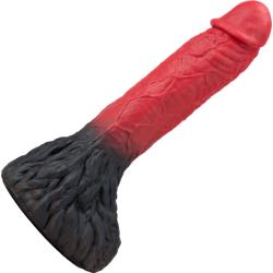 The Realm Lycan Lock-On Werewolf Silicone Dildo 10.5 Inch, Red