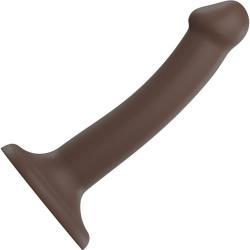 Strap-On-Me Dual Density Bendable Dildo, 6.7 Inch, Chocolate