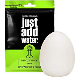 Happy Ending Just Add Water Whack Pack Egg Masturbator, White