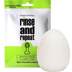 Happy Ending Rinse and Repeat Whack Pack Egg Masturbator, White