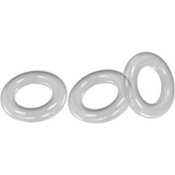 Oxballs Willy Rings 3-Pack Cockrings, 1.5 Inch, Clear