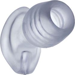 OxBalls Glowhole-1 Butt Plug with LED Insert, 4 Inch, Clear Frost