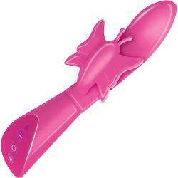 Touch Butterfly Vibrator, 8 Inch, Pink