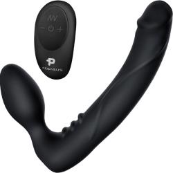 Pegasus Strapless Strap-On with Wireless Remote, 7 Inch, Black
