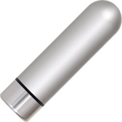 Adam and Eve Rechargeable Metal Bullet, 2.75 Inch, Silver