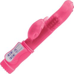 Firefly Jessica Rotating Dolphin Dual-Action Vibrator, 9.4 Inch, Pink