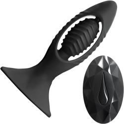 Renegade V2 Silicone Anal Plug with Remote Control, 4.5 Inch, Black