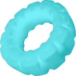 Rock Solid Glow Fat Tire Ring Sila-Flex Cock Ring, Blue