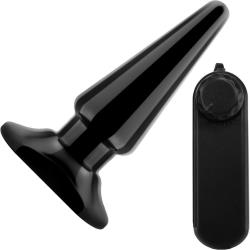 Anal Adventures Basic Vibrating Anal Pleaser, 4 Inch, Black