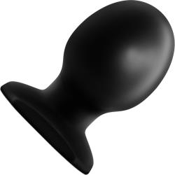 Anal Adventures Orb Butt Plug, 3.75 Inch, Black