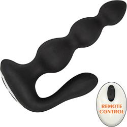 Butts Up Rechargeable Prostate Stimulator with Remote Control, 7 Inch, Black