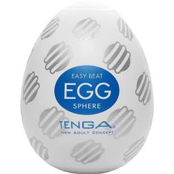Tenga Egg Sphere Silicone Male Masturbator, White